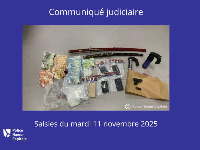 Namur : cinq interpellations dans une opération coup de poing contre le trafic de stupéfiants