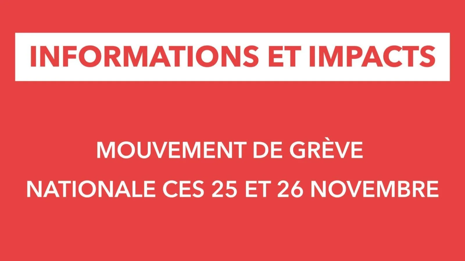 Grève nationale : les services de Tibi fortement perturbés les 25 et 26 novembre