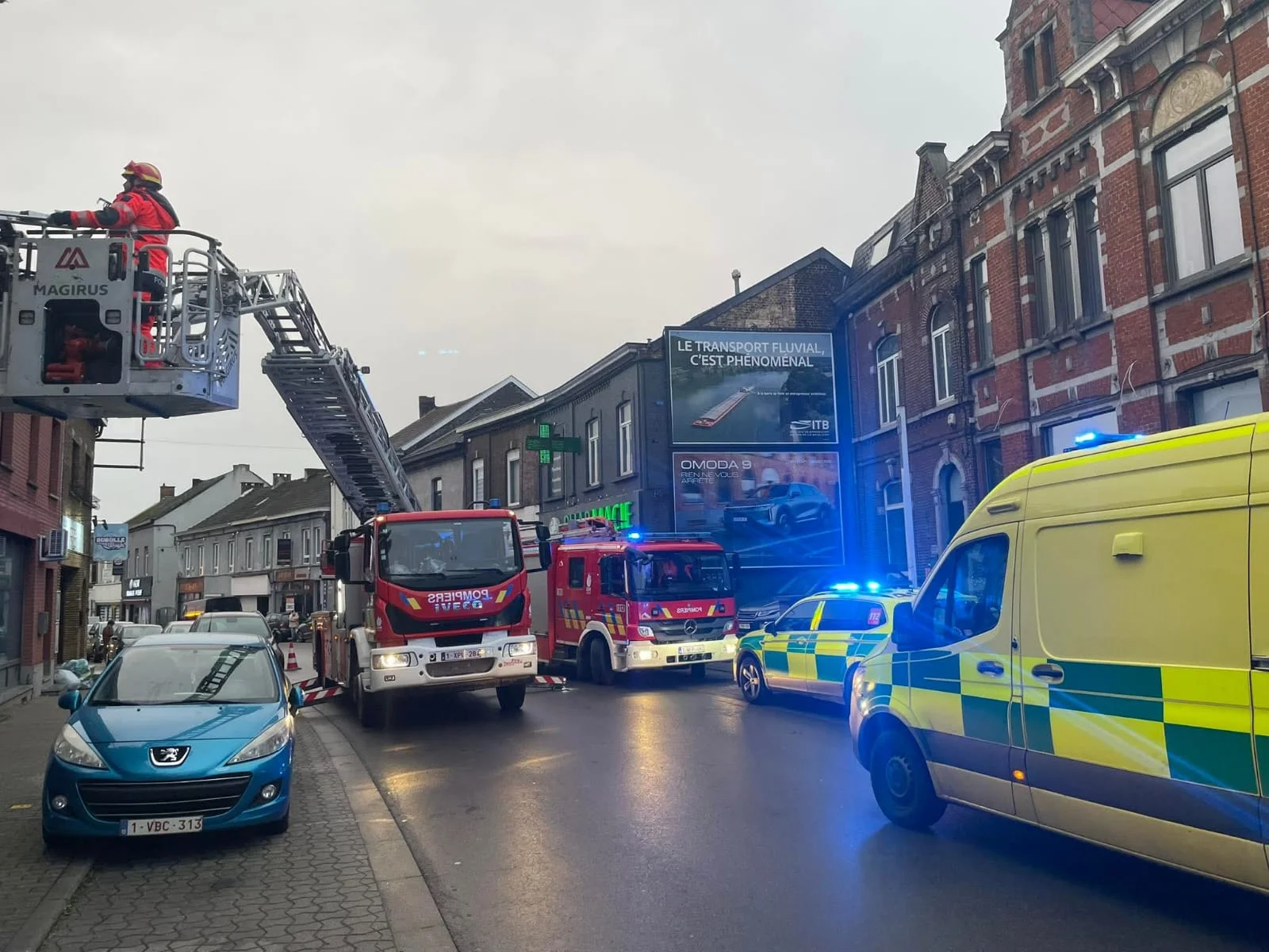 Jumet Gohyssart : la rue de Marchienne fermée et gros ralentissements ce matin