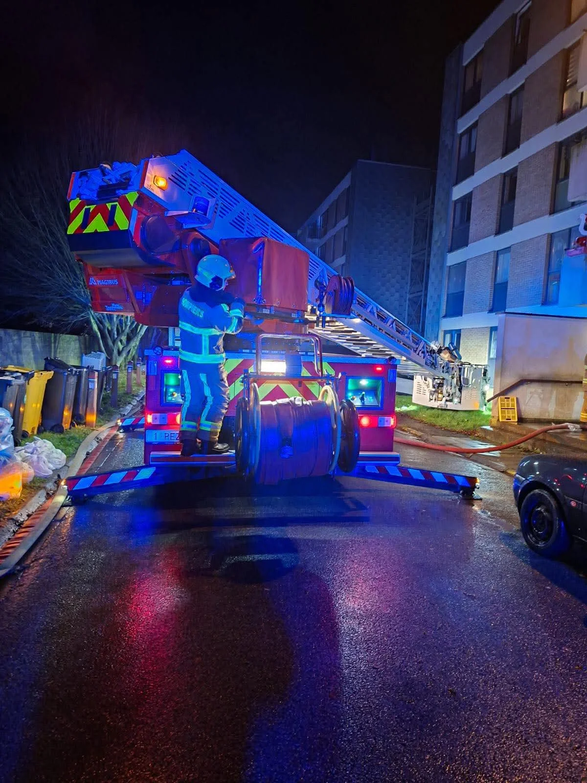 Incendie à Keumiée : toutes les personnes évacuées sans blessure grave