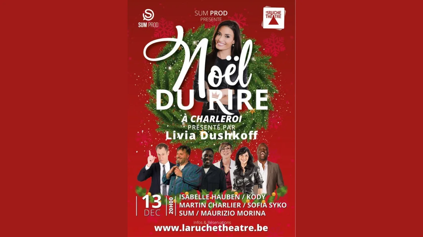 Noël du Rire à Charleroi : une représentation exceptionnelle à La Ruche Théâtre !