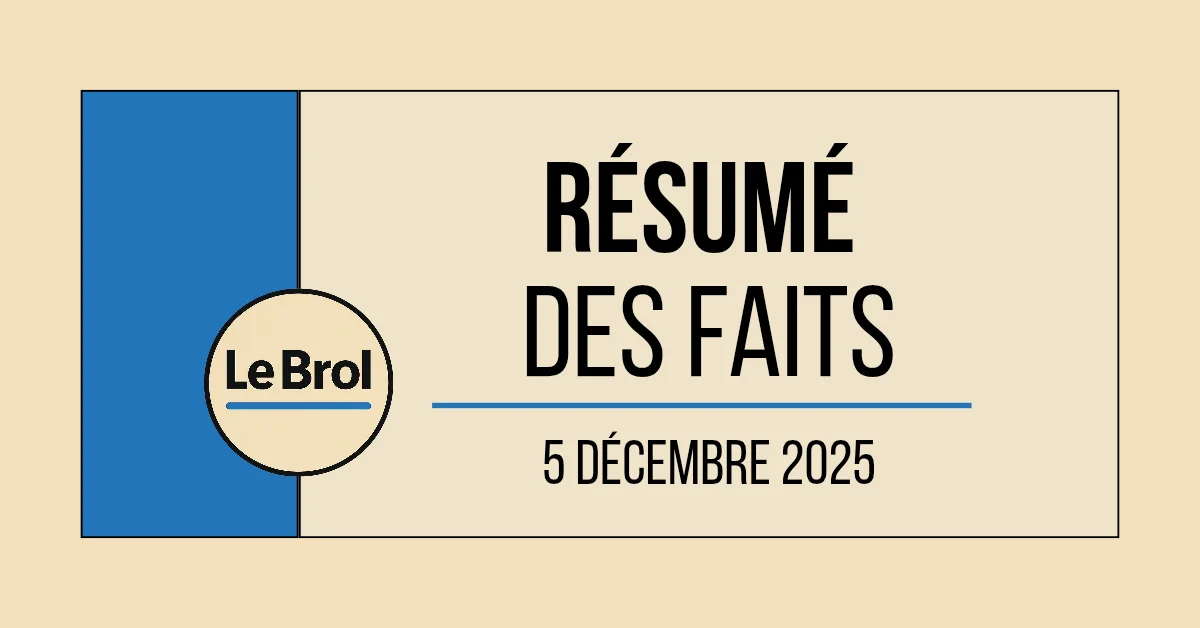 Résumé des faits du 05/12/2025