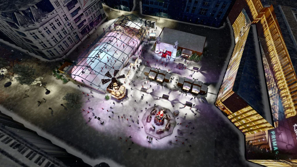 Le marché de Noël de Charleroi prolongé jusqu’au 28 décembre sur la place de la Digue