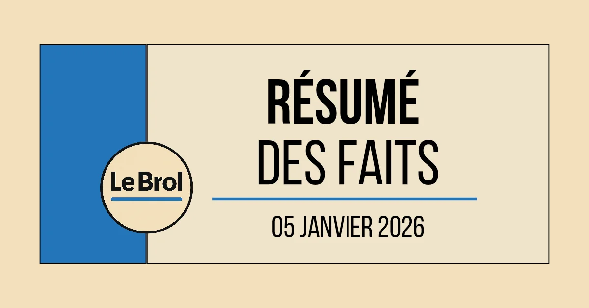 Résumé des faits du 05/01/2026