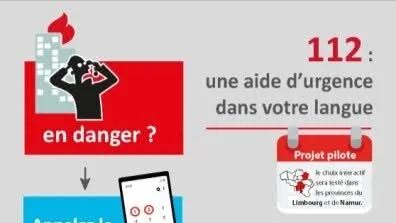 Urgences 112 : un choix de langue inédit testé à Namur et dans le Limbourg