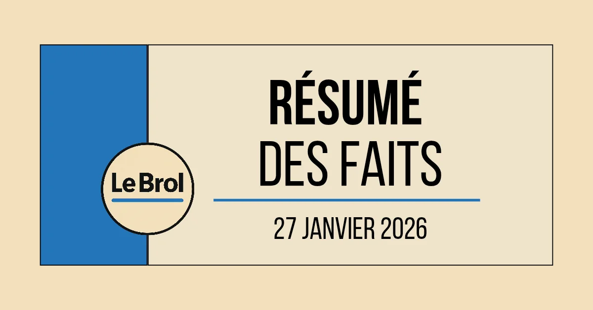 Résumé des faits du 27/01/2026