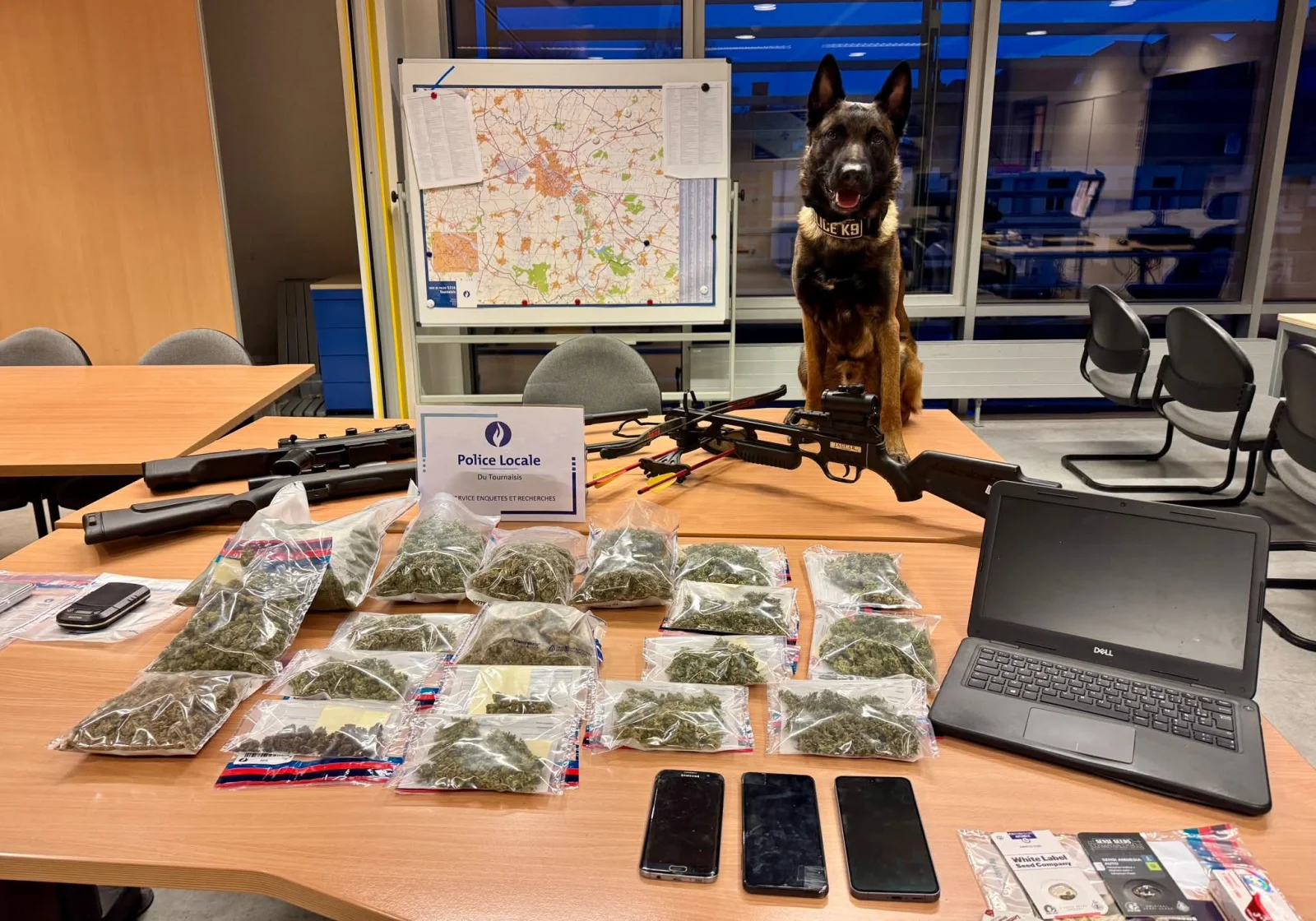 Trafic de cannabis : une perquisition mène à une inculpation à Tournai